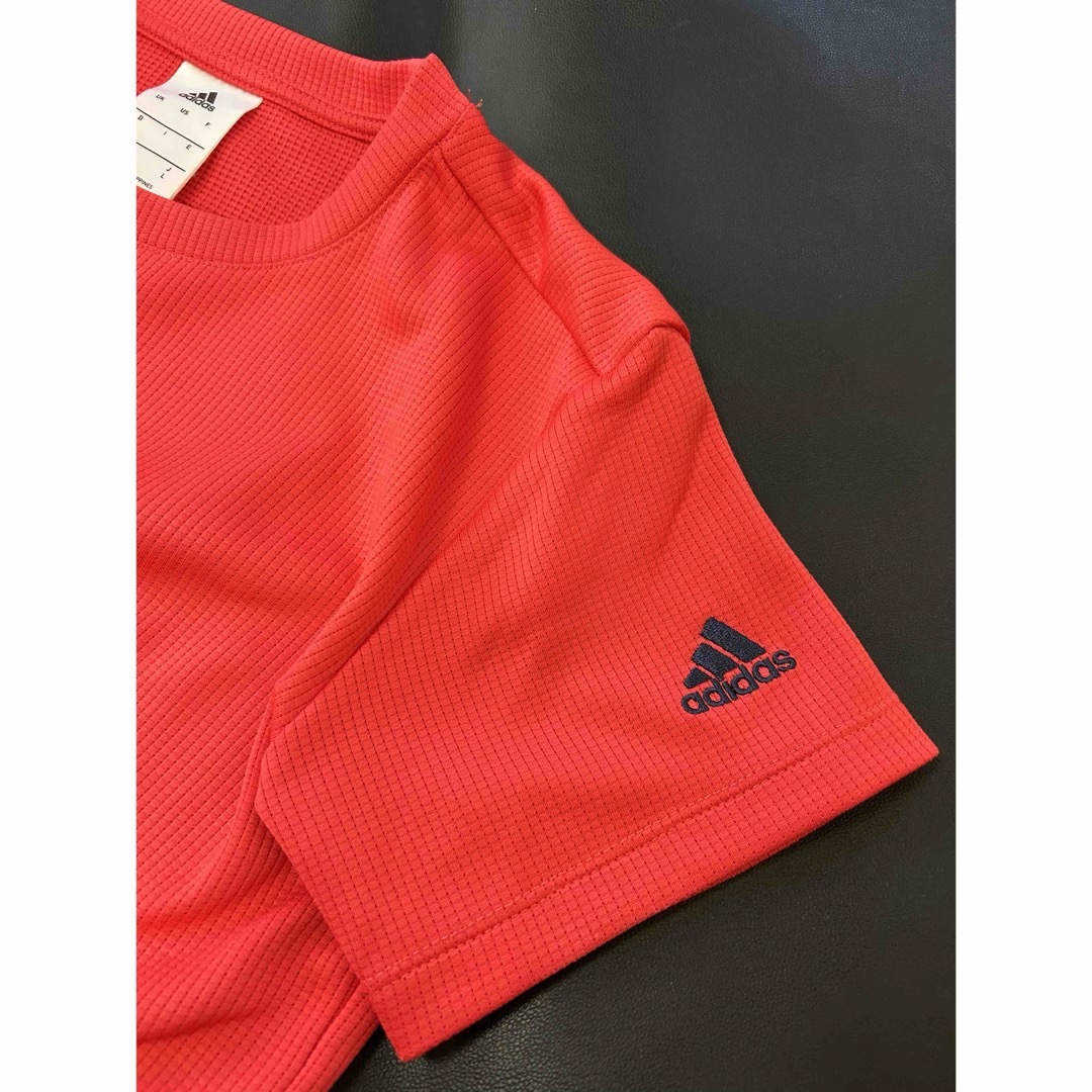 adidas(アディダス)のadidas アディダス climalite メンズ 半袖ワッフルTシャツ L メンズのトップス(Tシャツ/カットソー(半袖/袖なし))の商品写真