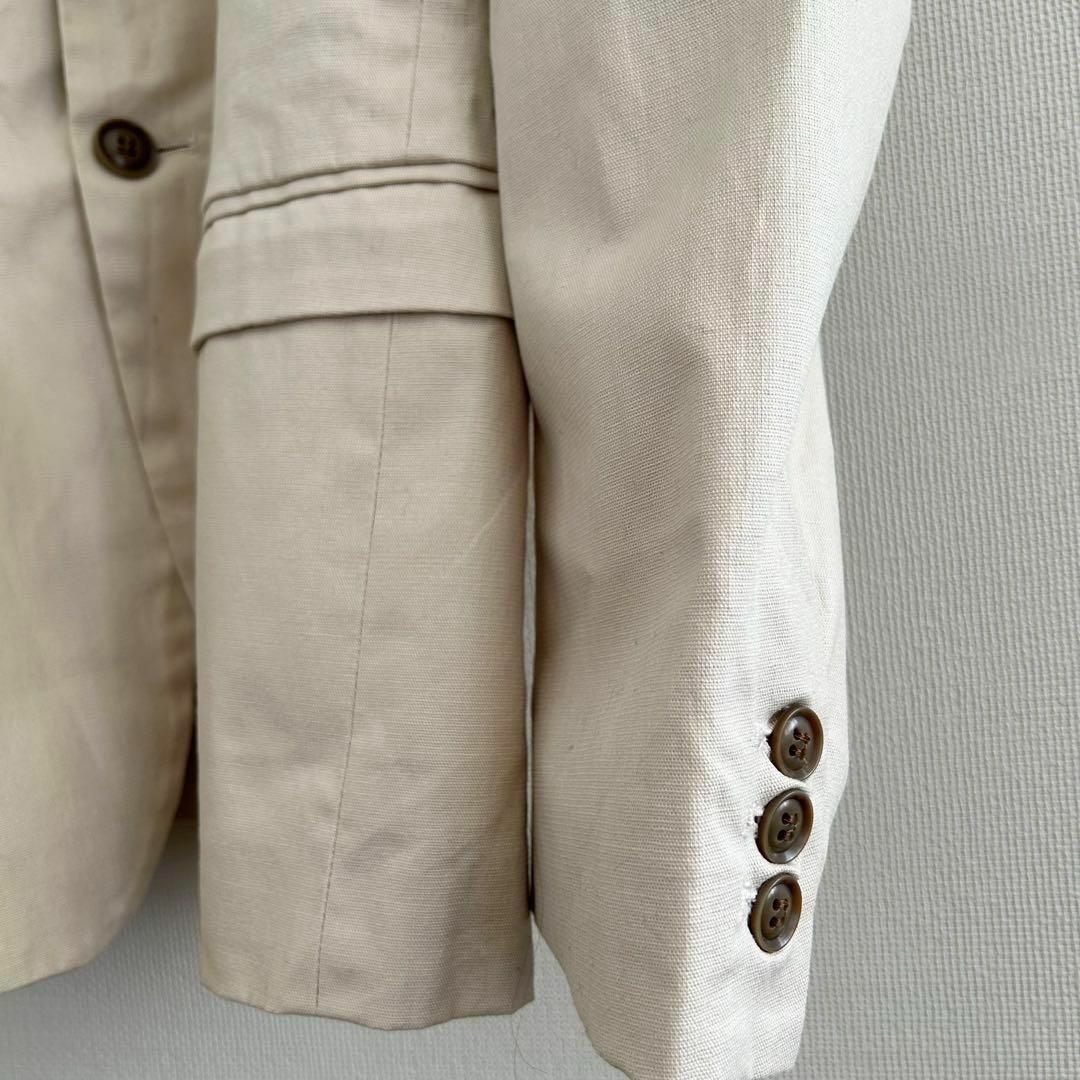 VANQUISH(ヴァンキッシュ)のVANQUISH 綿麻 ジャケット 46 日本製 美品 メンズのジャケット/アウター(テーラードジャケット)の商品写真