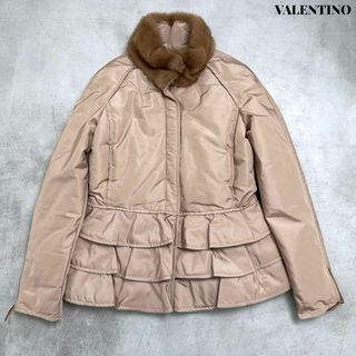 ヴァレンティノ(VALENTINO)のVALENTINO ヴァレンティノ ミンクファー フリル ダウン ジャケット 6(ダウンジャケット)