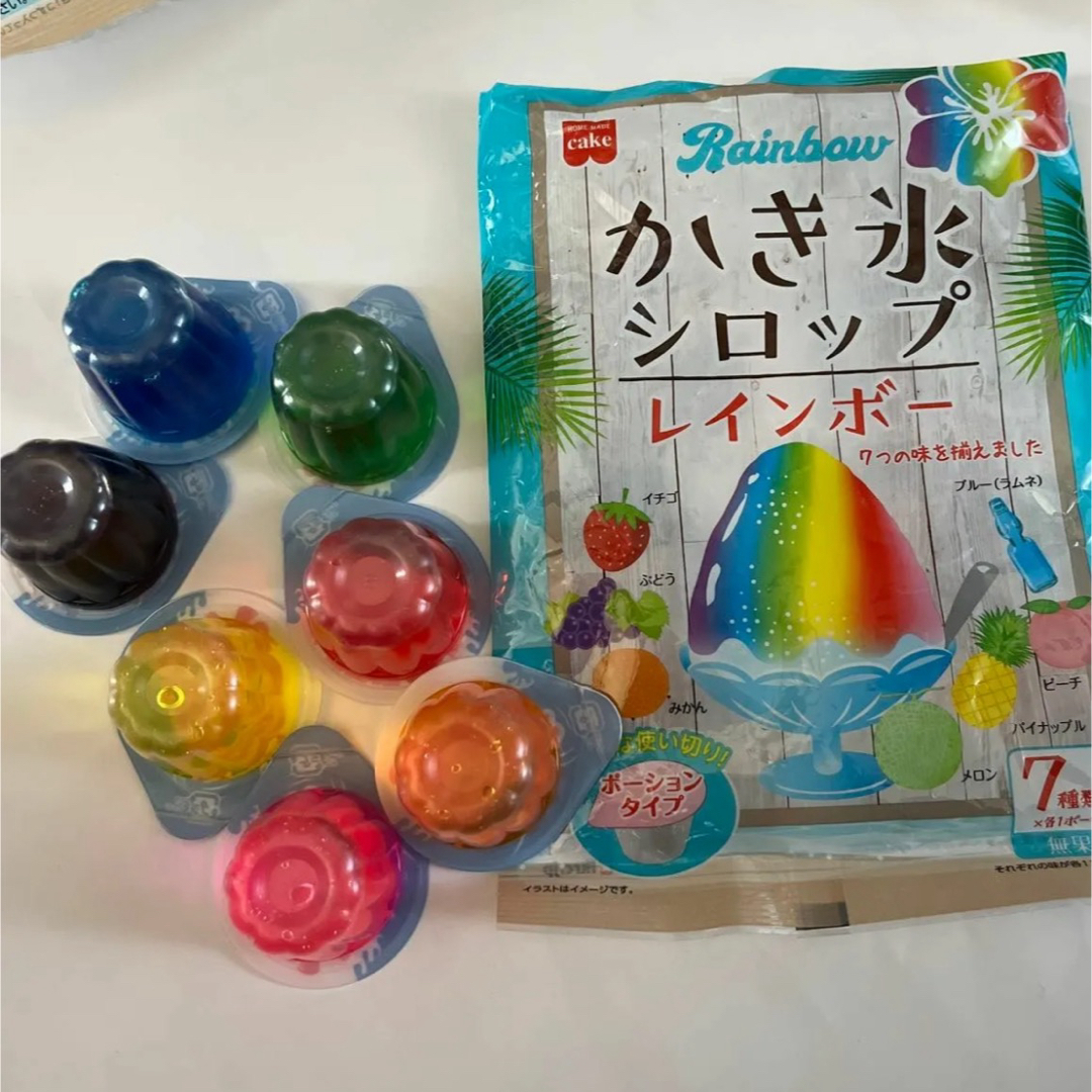 共立食品 レインボー かき氷シロップ (21gx7個) 2袋　かき氷　シロップ 食品/飲料/酒の食品/飲料/酒 その他(その他)の商品写真