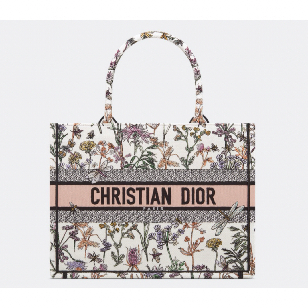 Christian Dior(クリスチャンディオール)の新品 定価以下 DIOR BOOK TOTE ミディアムバッグ ホワイト レディースのバッグ(トートバッグ)の商品写真