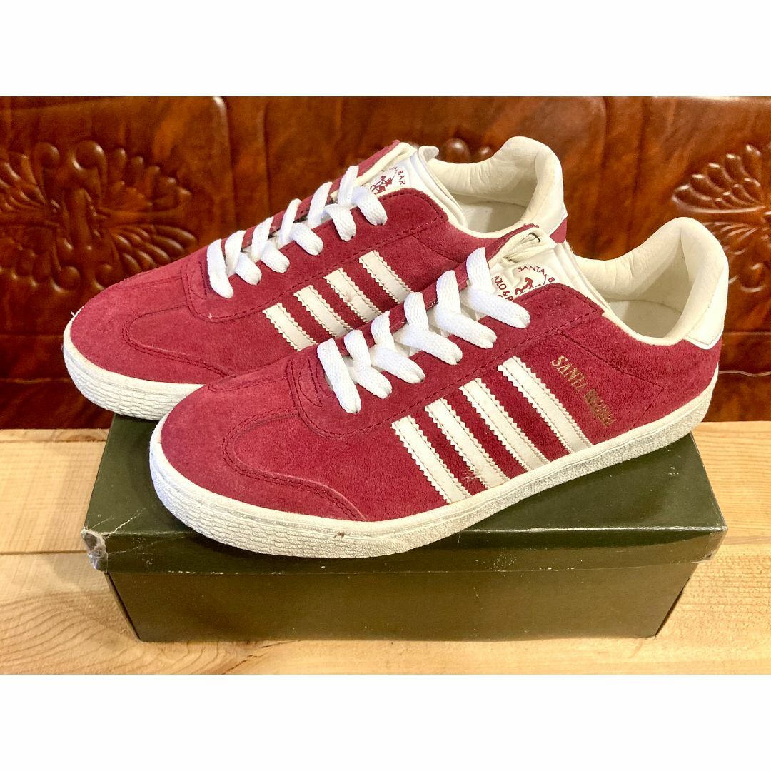 adidas(アディダス)の★希少レア!SANTA BARBARA POLO 赤/白 ビンテージ 244★ レディースの靴/シューズ(スニーカー)の商品写真