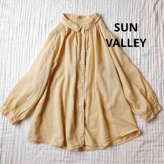 サンバレー(SUNVALLEY)のSUN VALLEY サンバレー コットンボイル ギャザー ブラウス(シャツ/ブラウス(長袖/七分))