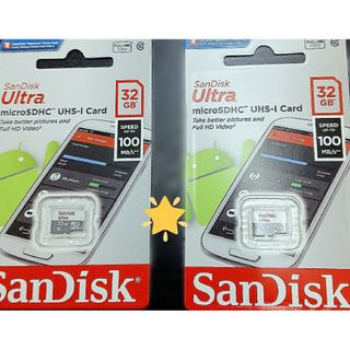 SanDisk - microSDカード 32GB SanDisk２個✨