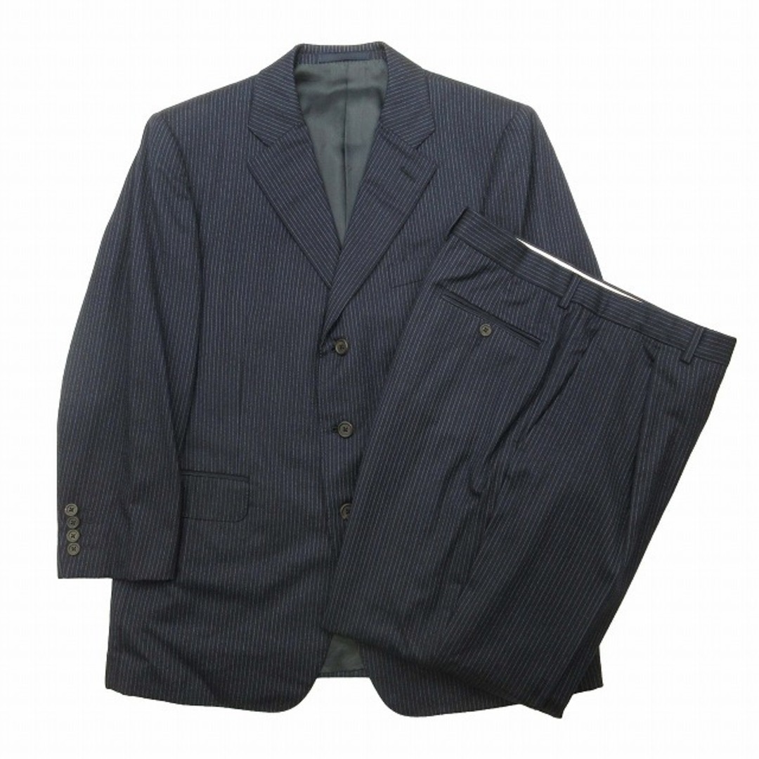Dunhill(ダンヒル)の美品 ダンヒル dunhill 秋冬 ピンストライプ シングル スーツ ウール メンズのスーツ(スーツジャケット)の商品写真