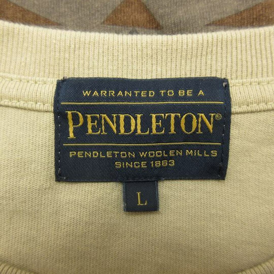 PENDLETON(ペンドルトン)の美品 ペンドルトン PENDLETON オルテガ柄 バックプリント Tシャツ メンズのトップス(Tシャツ/カットソー(七分/長袖))の商品写真