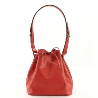 ルイヴィトン(LOUIS VUITTON)の美品 ルイヴィトン エピ プチ ノエ カスティリアンレッド M44107 レザー ショルダーバッグ 肩掛け ハンド レディース MRM AB1-5(ショルダーバッグ)