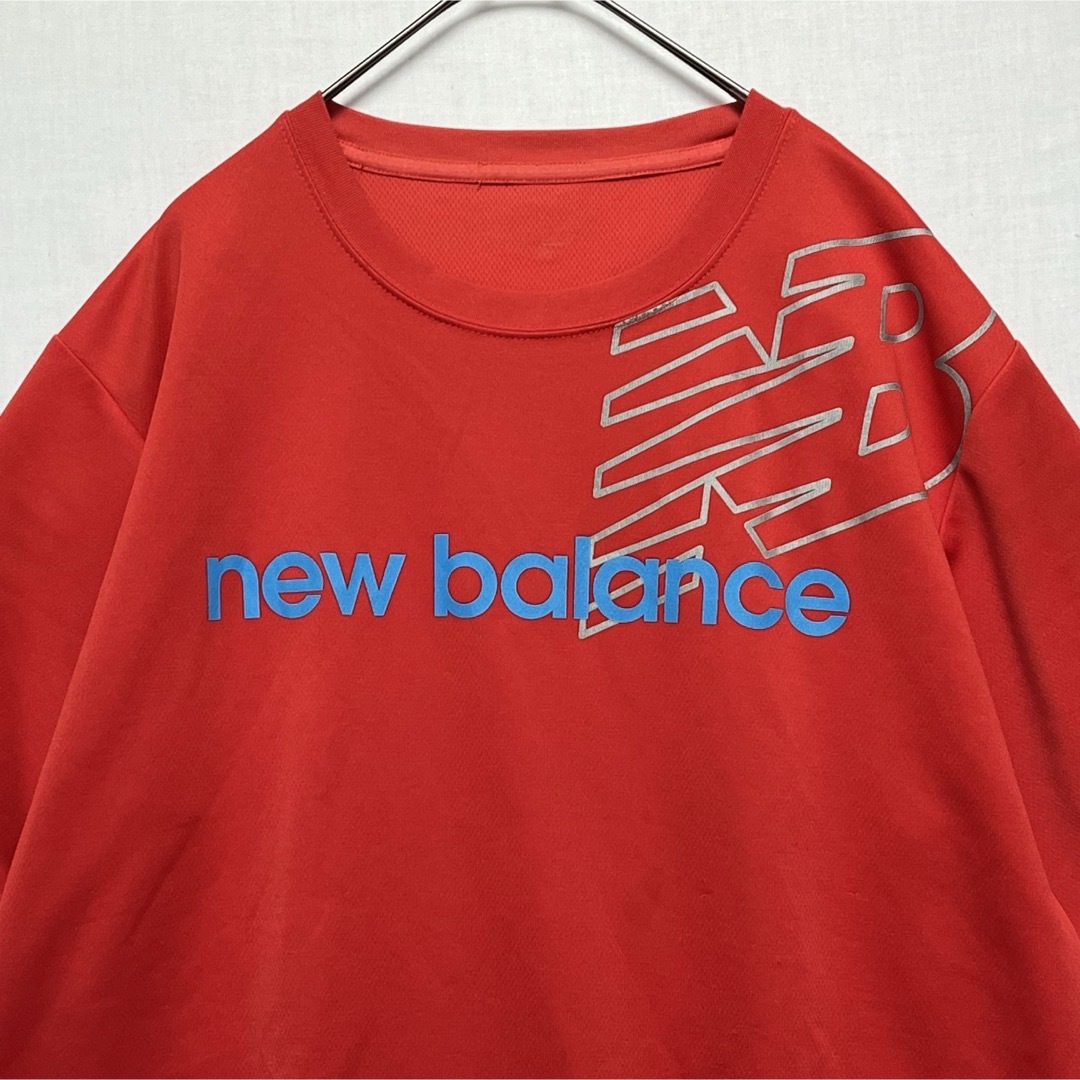 New Balance(ニューバランス)のニューバランス 半袖 スポーツウェア Oサイズ 赤 プリントロゴ メンズのトップス(Tシャツ/カットソー(半袖/袖なし))の商品写真