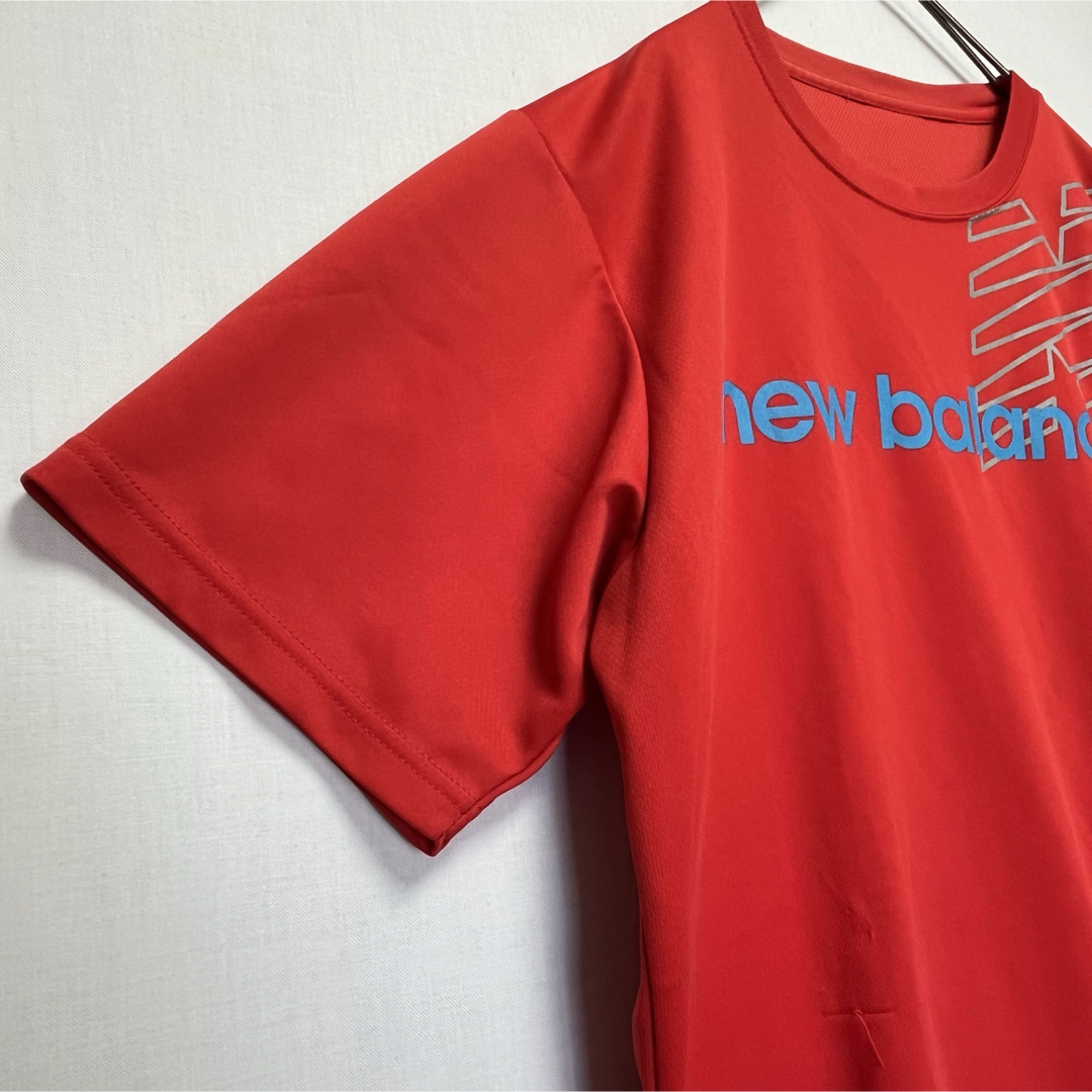 New Balance(ニューバランス)のニューバランス 半袖 スポーツウェア Oサイズ 赤 プリントロゴ メンズのトップス(Tシャツ/カットソー(半袖/袖なし))の商品写真