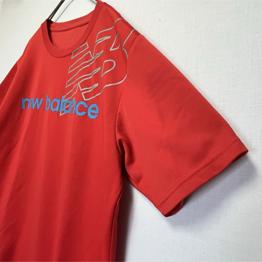 New Balance(ニューバランス)のニューバランス 半袖 スポーツウェア Oサイズ 赤 プリントロゴ メンズのトップス(Tシャツ/カットソー(半袖/袖なし))の商品写真