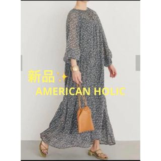 アメリカンホリック(AMERICAN HOLIC)の感謝sale❤️1365❤️新品✨AMERICAN HOLIC㊸❤️ワンピース(ロングワンピース/マキシワンピース)