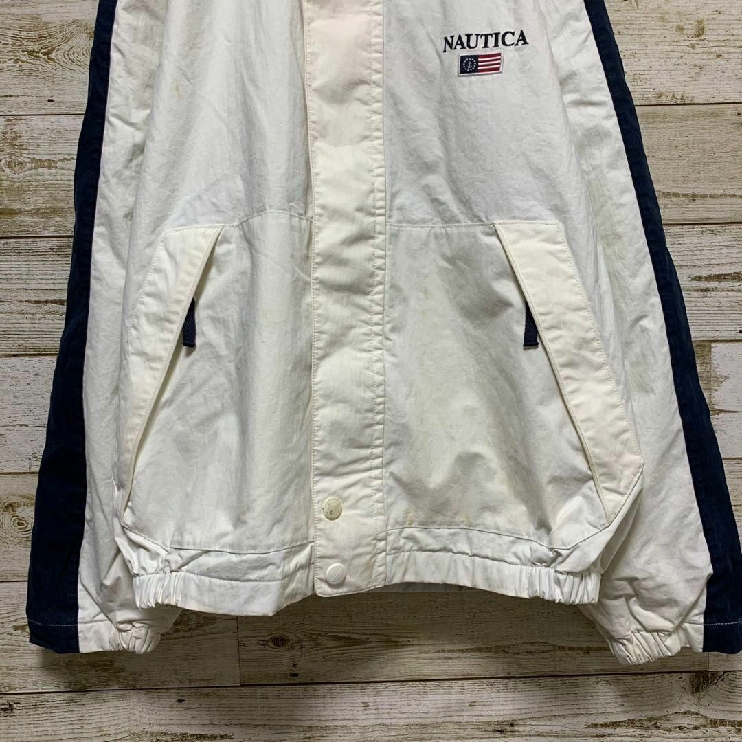 NAUTICA(ノーティカ)の【w53】USA古着ノーティカ00s刺繍ロゴセーリングジャケットブルゾンナイロン メンズのジャケット/アウター(ナイロンジャケット)の商品写真