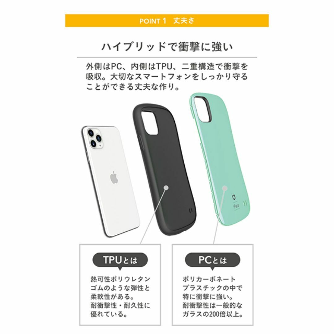 Hamee(ハミィ)のオレンジ iFace iPhone11Pro スマホケース 1105 スマホ/家電/カメラのスマホアクセサリー(iPhoneケース)の商品写真