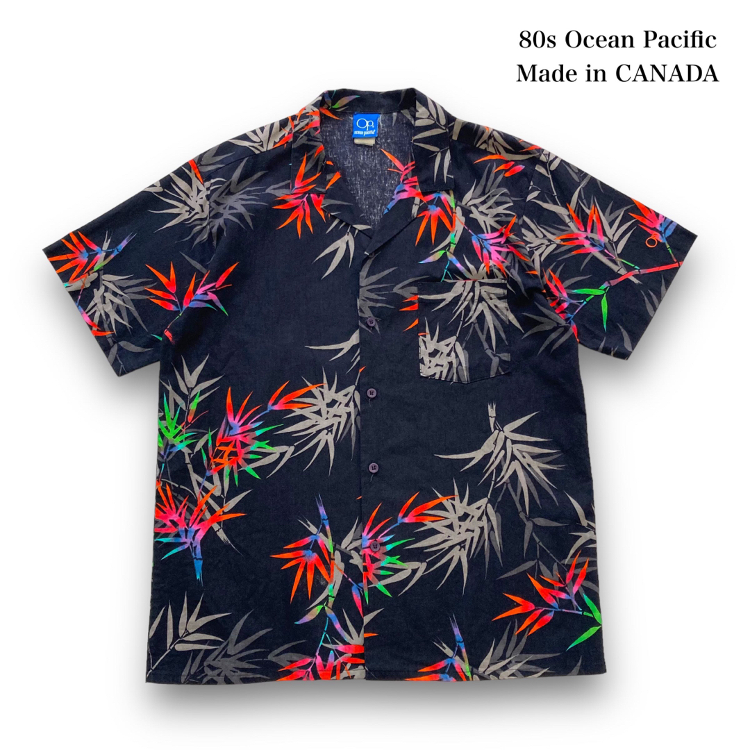 OCEAN PACIFIC(オーシャンパシフィック)の【Op】オーシャンパシフィック 竹レインボー柄 オープンカラー アロハシャツ メンズのトップス(シャツ)の商品写真