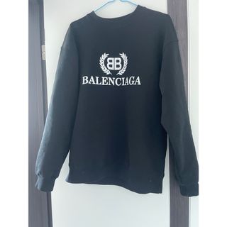 バレンシアガ(Balenciaga)のバレンシアガ　トレーナー/スウェット　ブラック　XS(スウェット)