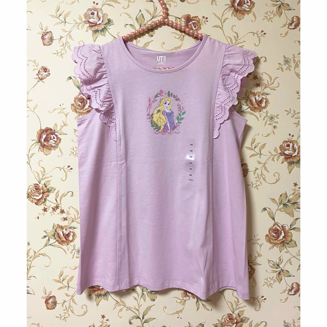 UNIQLO(ユニクロ)の新品♡ユニクロ ディズニーコラボ UT  ラプンツェル  Tシャツ サイズ160 キッズ/ベビー/マタニティのキッズ服女の子用(90cm~)(Tシャツ/カットソー)の商品写真