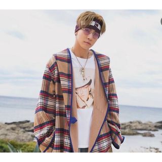KENZO - KENZO チェック フード コート KENZO Checked hoodedの KENZO - KENZO チェック フード コート KENZO Checked hoodedの