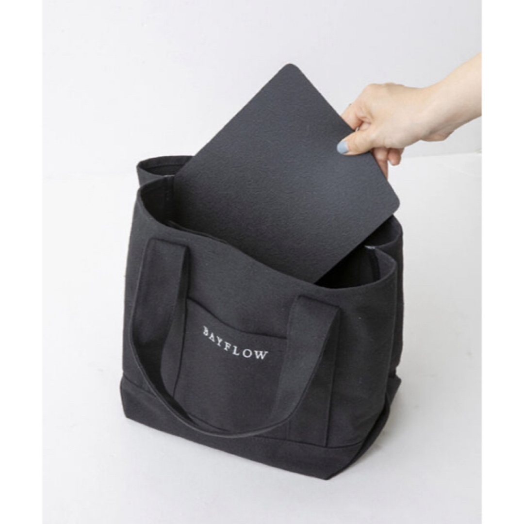 BAYFLOW(ベイフロー)のBAYFLOW LOGO 5ポケット底板つき 自立 トートバッグ TOTEBAG レディースのバッグ(トートバッグ)の商品写真