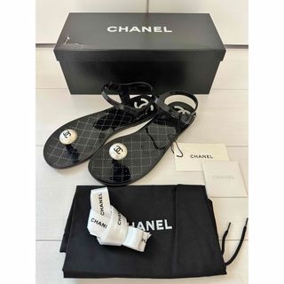 シャネル(CHANEL)の期間限定値下げ　CHANEL シャネル　パール　ラバー　トング　サンダル(サンダル)