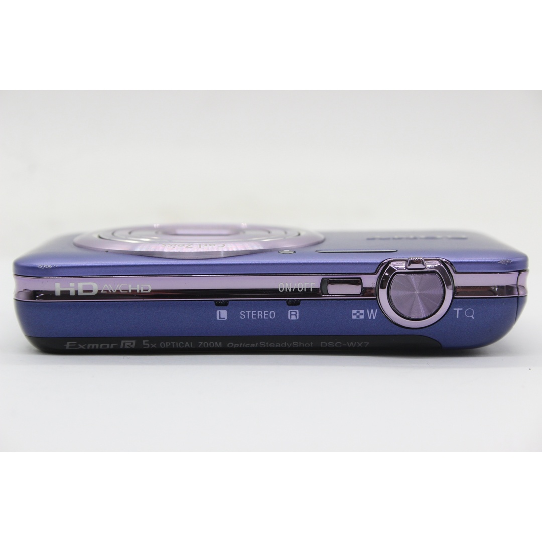 【美品 返品保証】 ソニー SONY Cyber-shot DSC-WX7 パープル 5x バッテリー付き コンパクトデジタルカメラ  s9601 スマホ/家電/カメラのカメラ(コンパクトデジタルカメラ)の商品写真