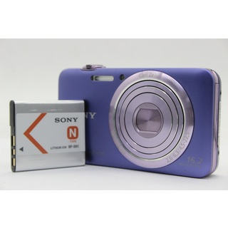 【美品 返品保証】 ソニー SONY Cyber-shot DSC-WX7 パープル 5x バッテリー付き コンパクトデジタルカメラ  s9601(コンパクトデジタルカメラ)