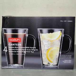 bodum - ボダム キャンティーン マグ 400ml×4個　ダブルウォールグラス