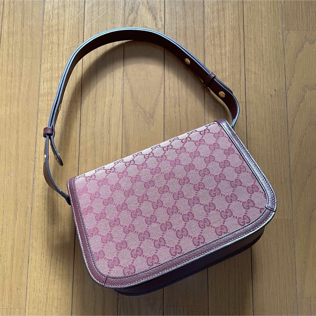 Gucci(グッチ)の期間限定⚫︎GUCCIグッチホースビット1955ワインレッド色 レディースのバッグ(ショルダーバッグ)の商品写真
