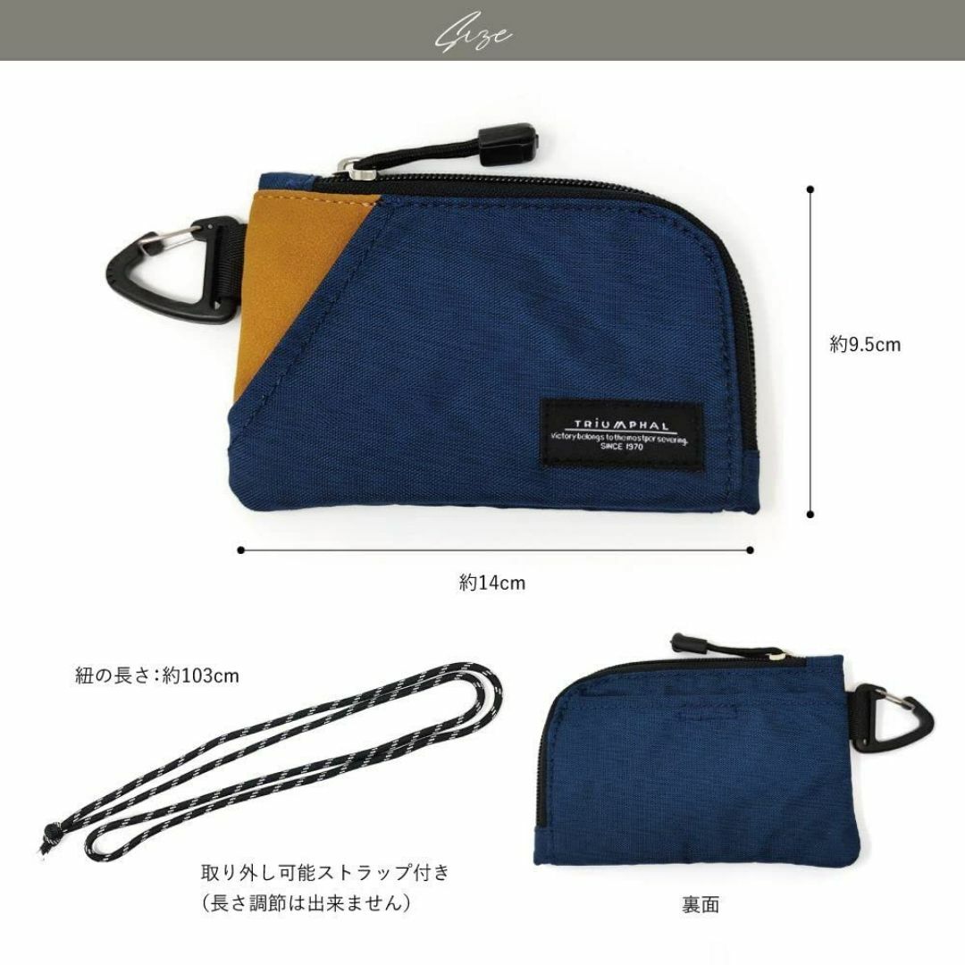 【色: 2-B：チャコールグレー】TRIUMPHAL ネックポーチ 財布 ネック レディースのバッグ(その他)の商品写真