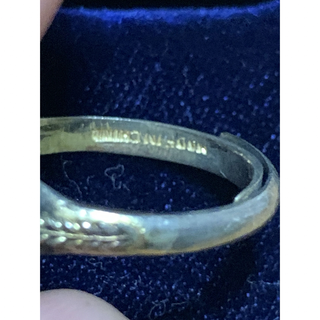 ブランド刻印ヴィンテージリング天然石 レディースのアクセサリー(リング(指輪))の商品写真