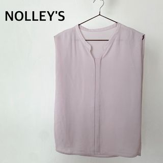 ノーリーズ(NOLLEY'S)のノーリーズ　ノースリーブ　シャツ　トップス　パープル系(シャツ/ブラウス(半袖/袖なし))