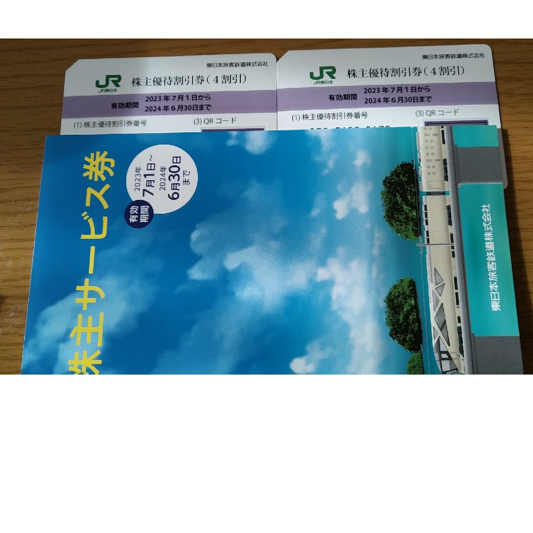 JR東日本旅客鉄道株主優待券2枚 チケットの優待券/割引券(その他)の商品写真