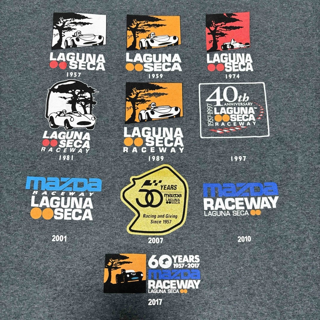 新品未■LAGUNA SECA■メモリアル アニバーサリー バイク Tシャツ M メンズのトップス(Tシャツ/カットソー(半袖/袖なし))の商品写真