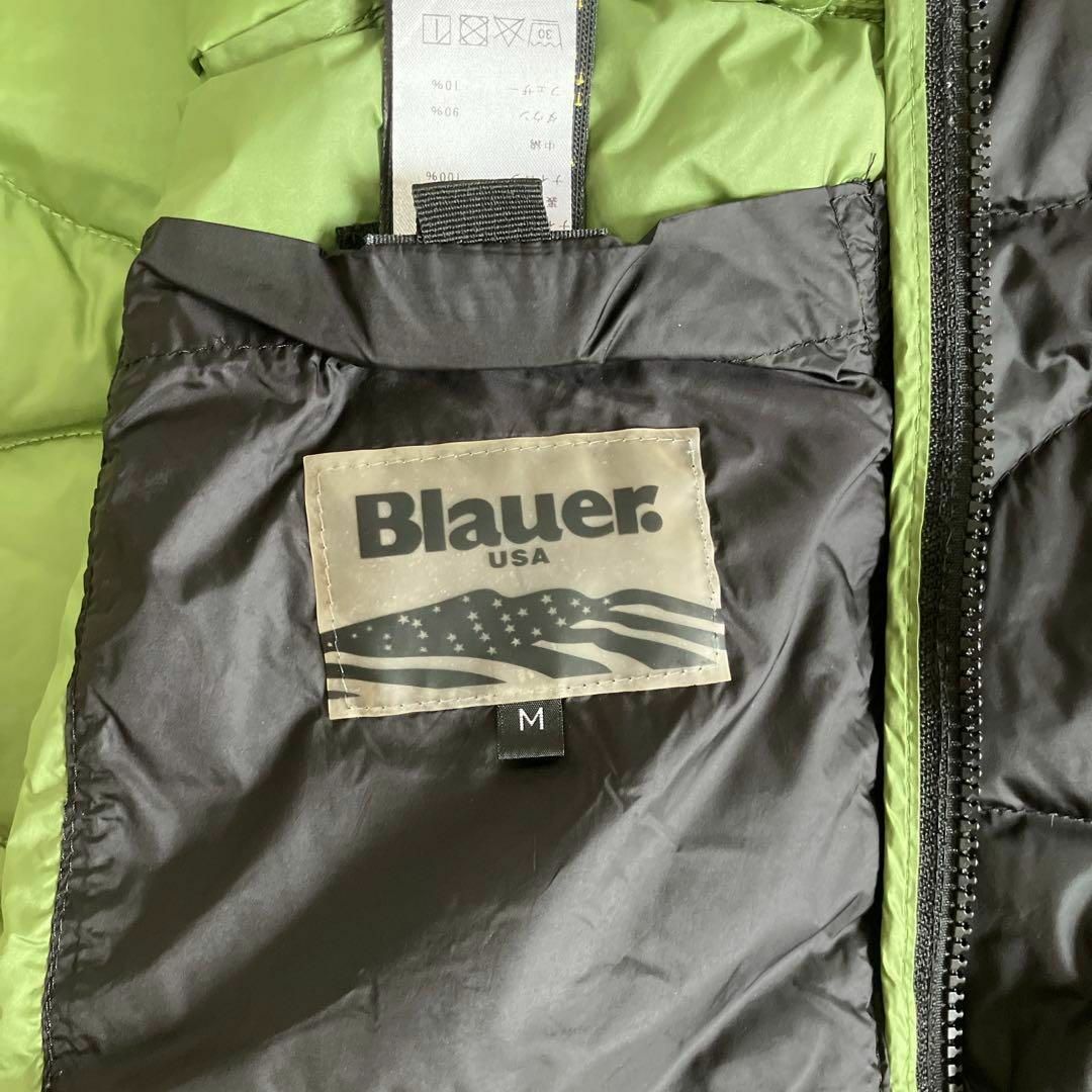 Blauer ブラウアー　ダウンジャケット　レディース ブラック　グリーン　M レディースのジャケット/アウター(ダウンジャケット)の商品写真