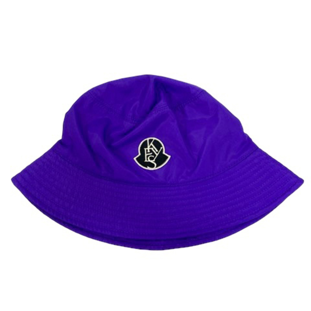 MONCLER(モンクレール)のモンクレール ×ALICIA KEYS バケットハット ナイロン ロゴ M 紫 メンズの帽子(その他)の商品写真