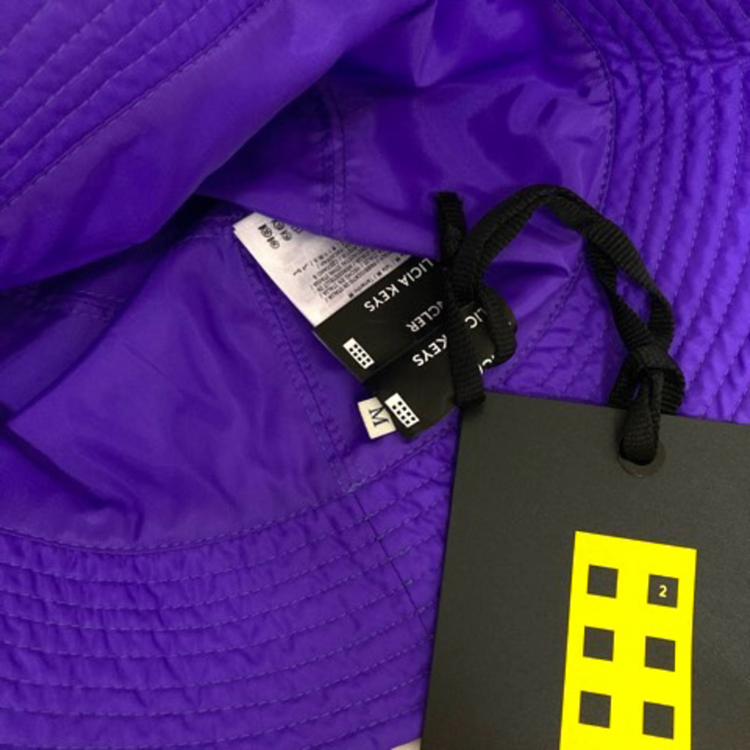 MONCLER(モンクレール)のモンクレール ×ALICIA KEYS バケットハット ナイロン ロゴ M 紫 メンズの帽子(その他)の商品写真