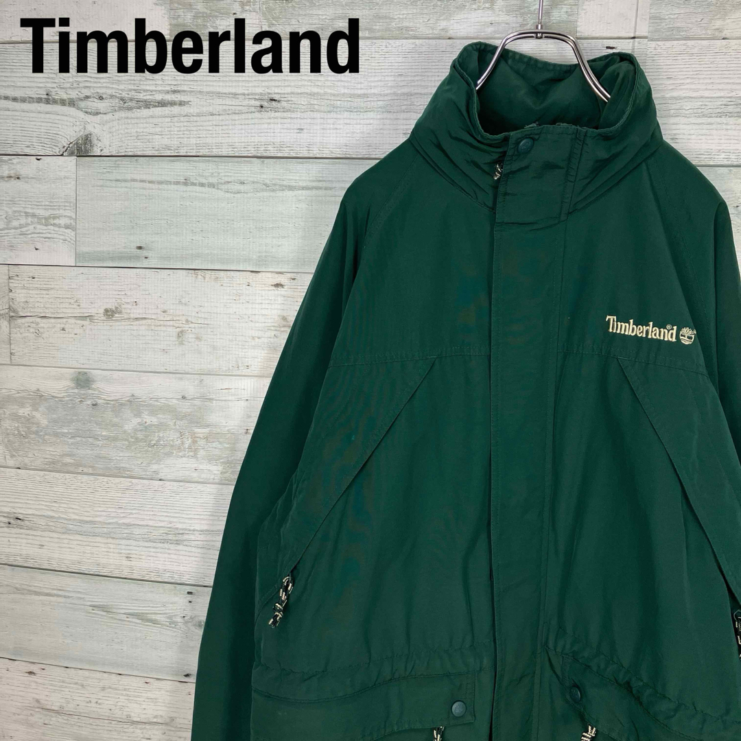Timberland(ティンバーランド)のティンバーランド 90s 刺繍ロゴ ナイロンジャケット マウンテンパーカー メンズのジャケット/アウター(マウンテンパーカー)の商品写真