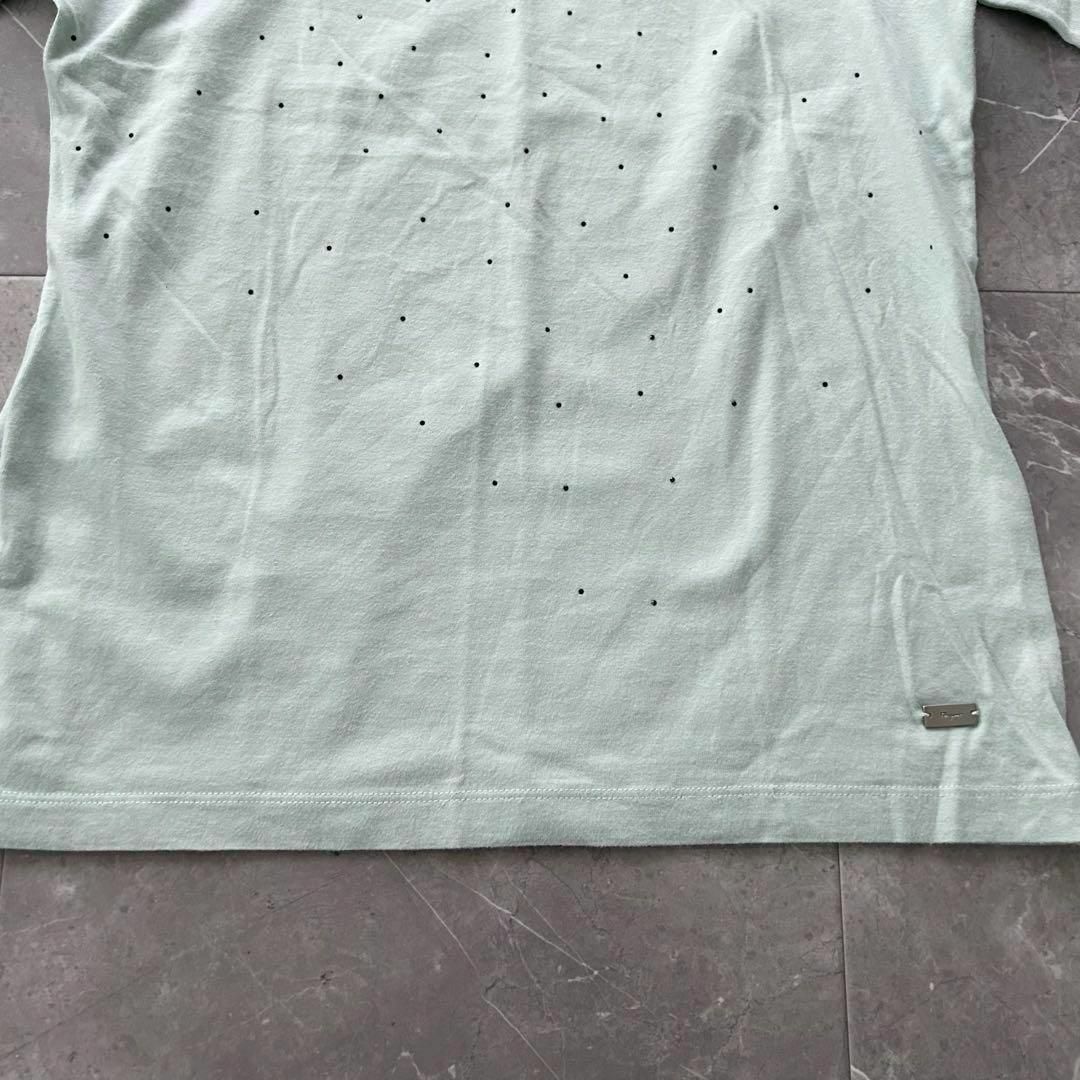 Salvatore Ferragamo(サルヴァトーレフェラガモ)のサルヴァトーレフェラガモ Tシャツ ビジュー ロゴプレート付き Sサイズ レディースのトップス(Tシャツ(半袖/袖なし))の商品写真