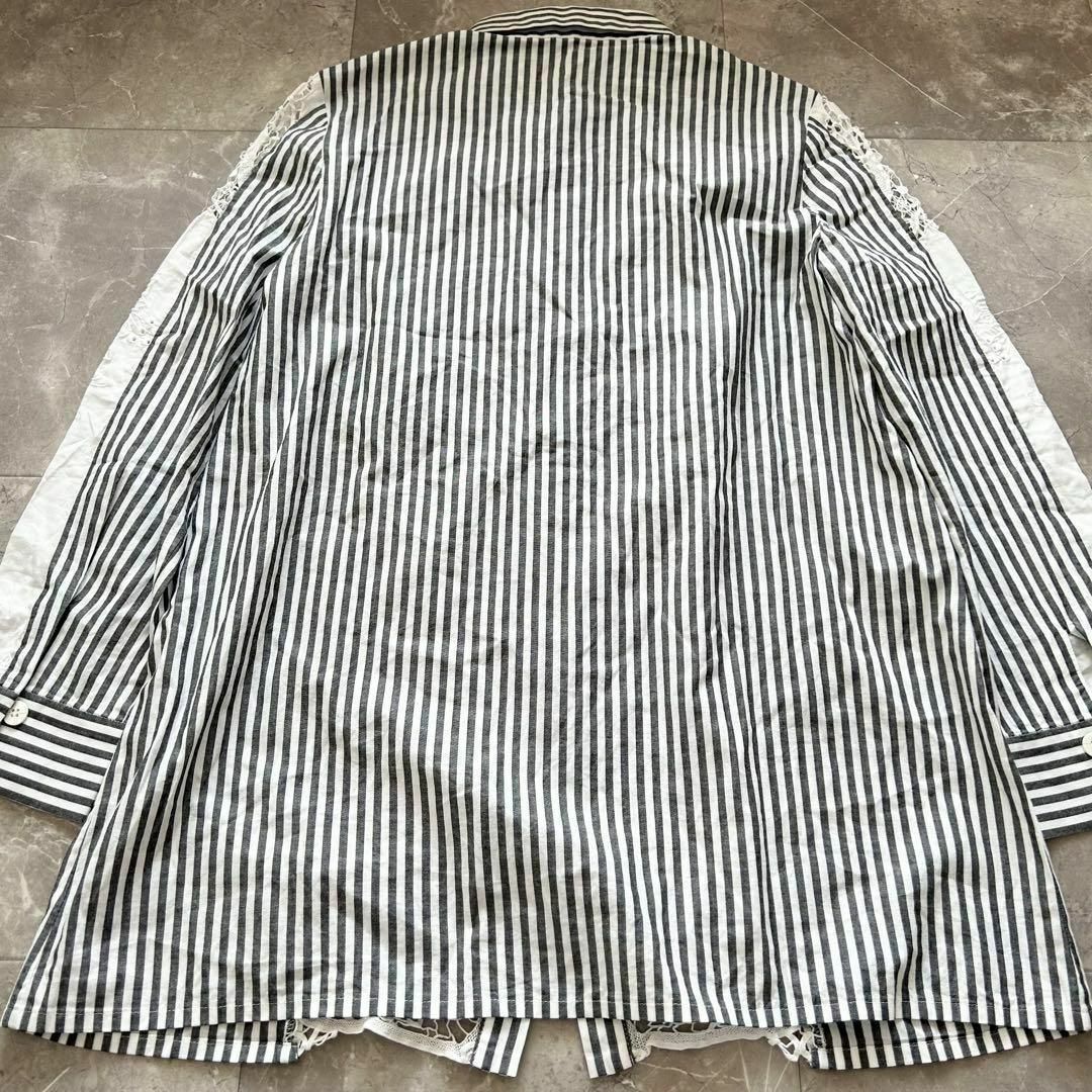 CLAIR クレア 日本製 透かし編み カットワークレース ブラウス シャツ レディースのトップス(シャツ/ブラウス(長袖/七分))の商品写真