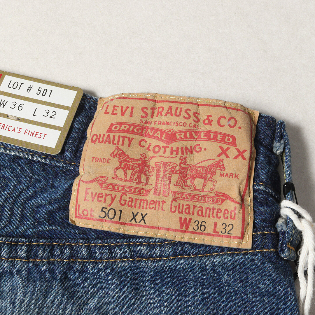 新品 Levis / LVC リーバイス パンツ サイズ:36×32 23SS SLAM JAM 150周年記念 1955年復刻モデル ジグザグプリント デニムパンツ 1955 Jean Silent Spring ブルーストーンウォッシュド 日本製 ボトムス ジーンズ ジーパン【メンズ】 メンズのパンツ(デニム/ジーンズ)の商品写真