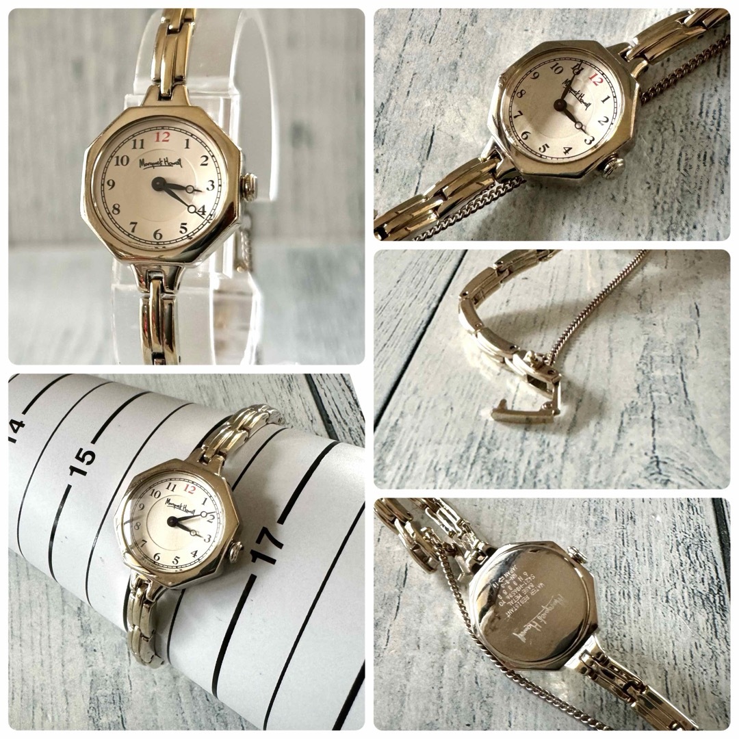 MARGARET HOWELL(マーガレットハウエル)の【美品】MARGARET HOWELL 腕時計 オクタゴン ゴールド レディースのファッション小物(腕時計)の商品写真