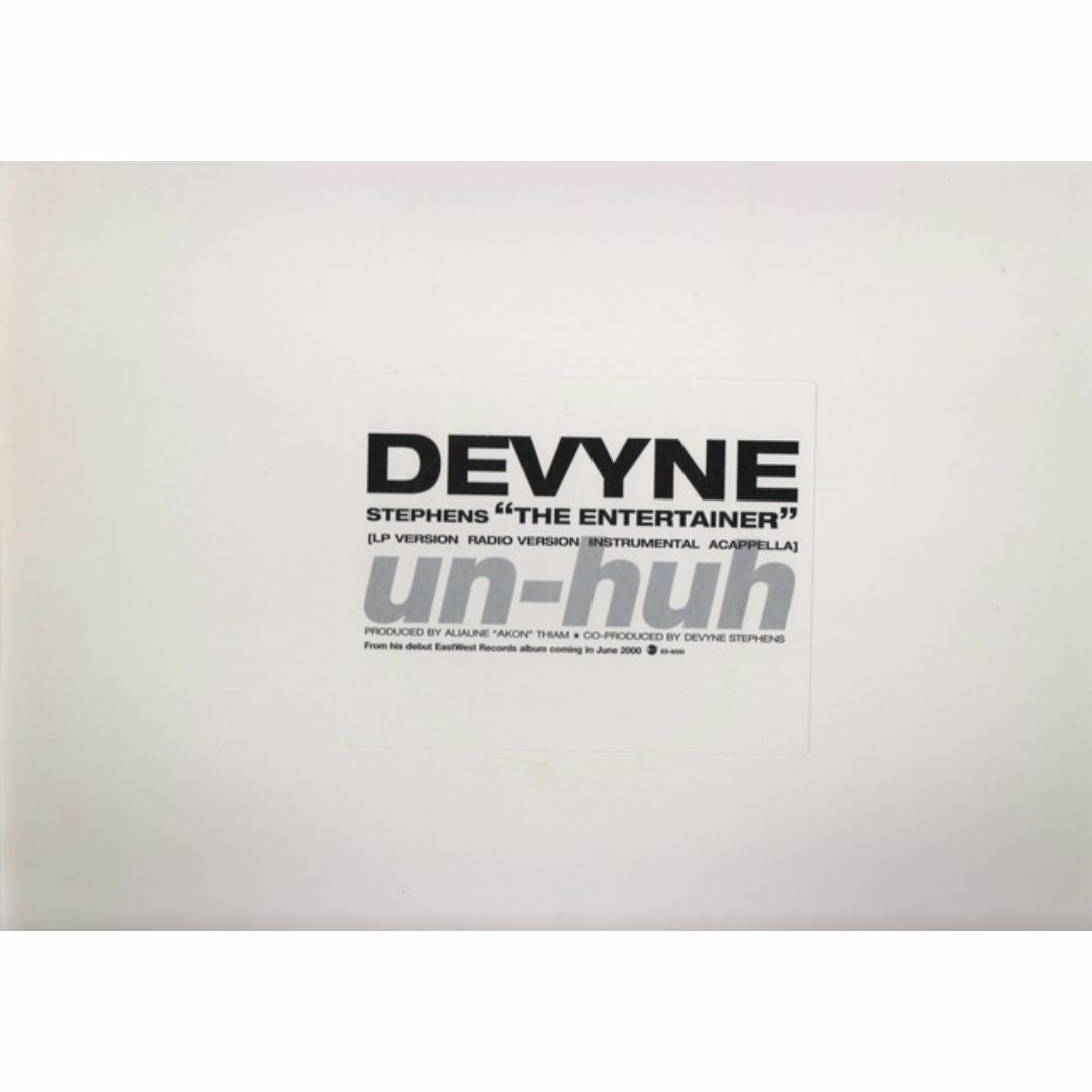 【廃盤12inch】Devyne Stephens / Un-Huh エンタメ/ホビーのエンタメ その他(その他)の商品写真