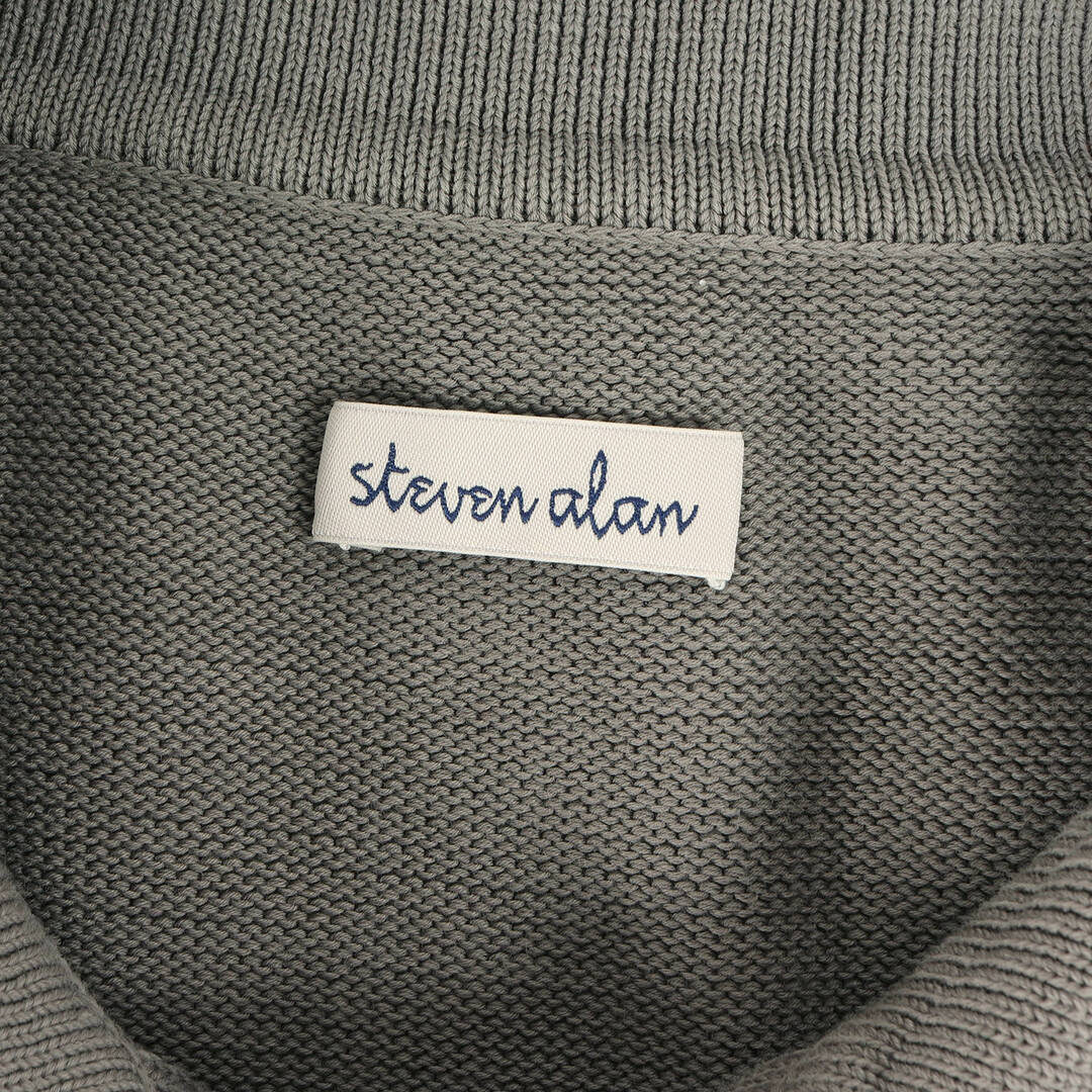 steven alan(スティーブンアラン)のSTEVEN ALAN スティーブンアラン ニット サイズ:M 19SS ポロカラー コットン ニット LIGHT GASS CTN LONG SLEEVE POLOSHIRT セーター プルオーバー 長袖 シャツ グレー トップス【メンズ】【中古】 メンズのトップス(ニット/セーター)の商品写真