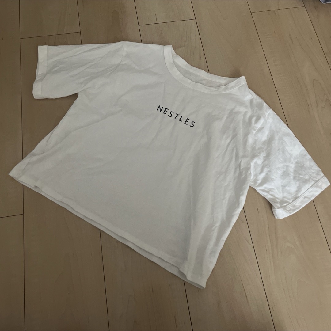GRL(グレイル)のロゴプリントショート丈Tシャツ[sm17] レディースのトップス(Tシャツ(半袖/袖なし))の商品写真