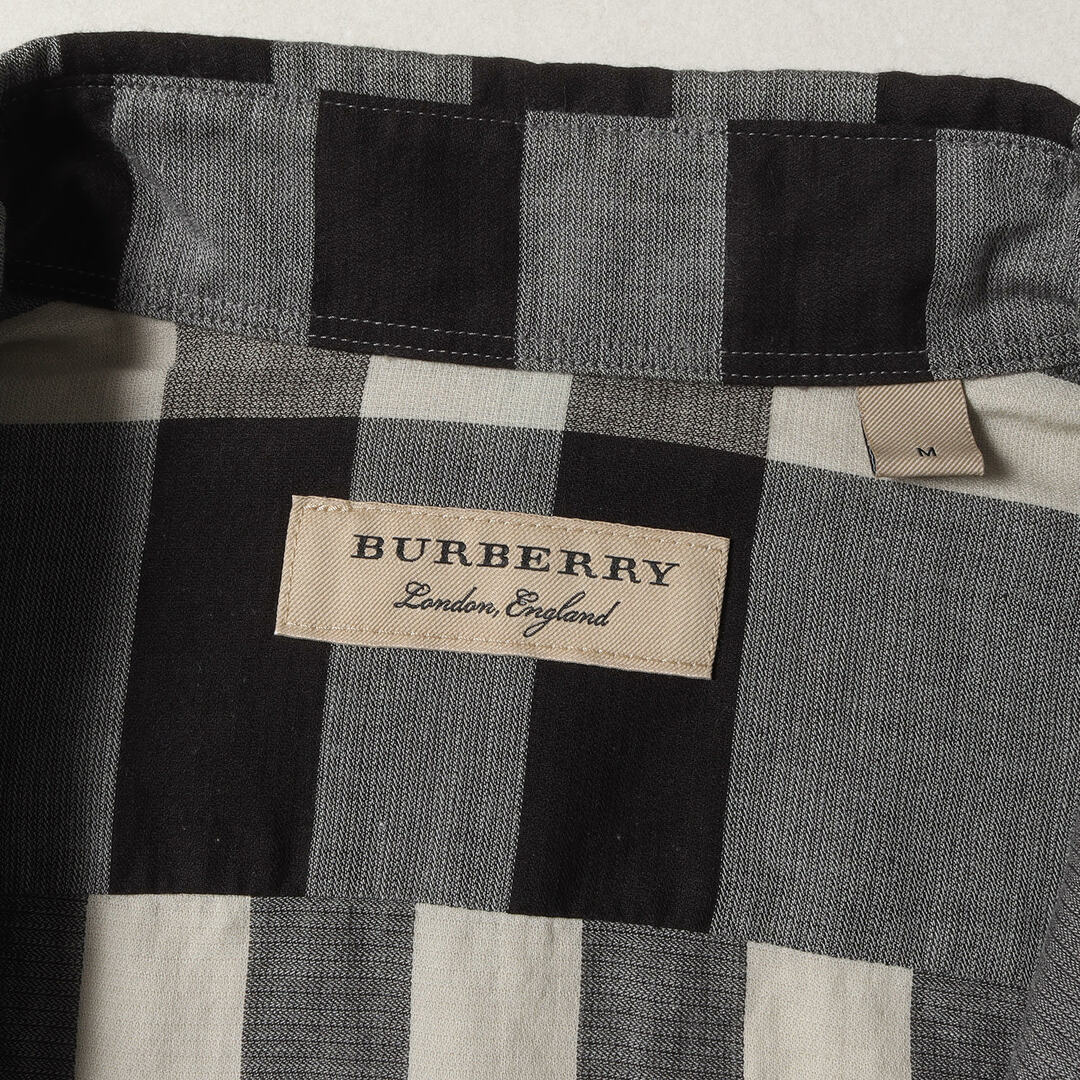 BURBERRY(バーバリー)の美品 BURBERRY バーバリー シャツ サイズ:M フロントプリーツ チェック コットンローン ドレスシャツ / 長袖 ターンナップ ダブル カフス ベージュ グレー ブルー トップス カジュアルシャツ【メンズ】【中古】 メンズのトップス(シャツ)の商品写真