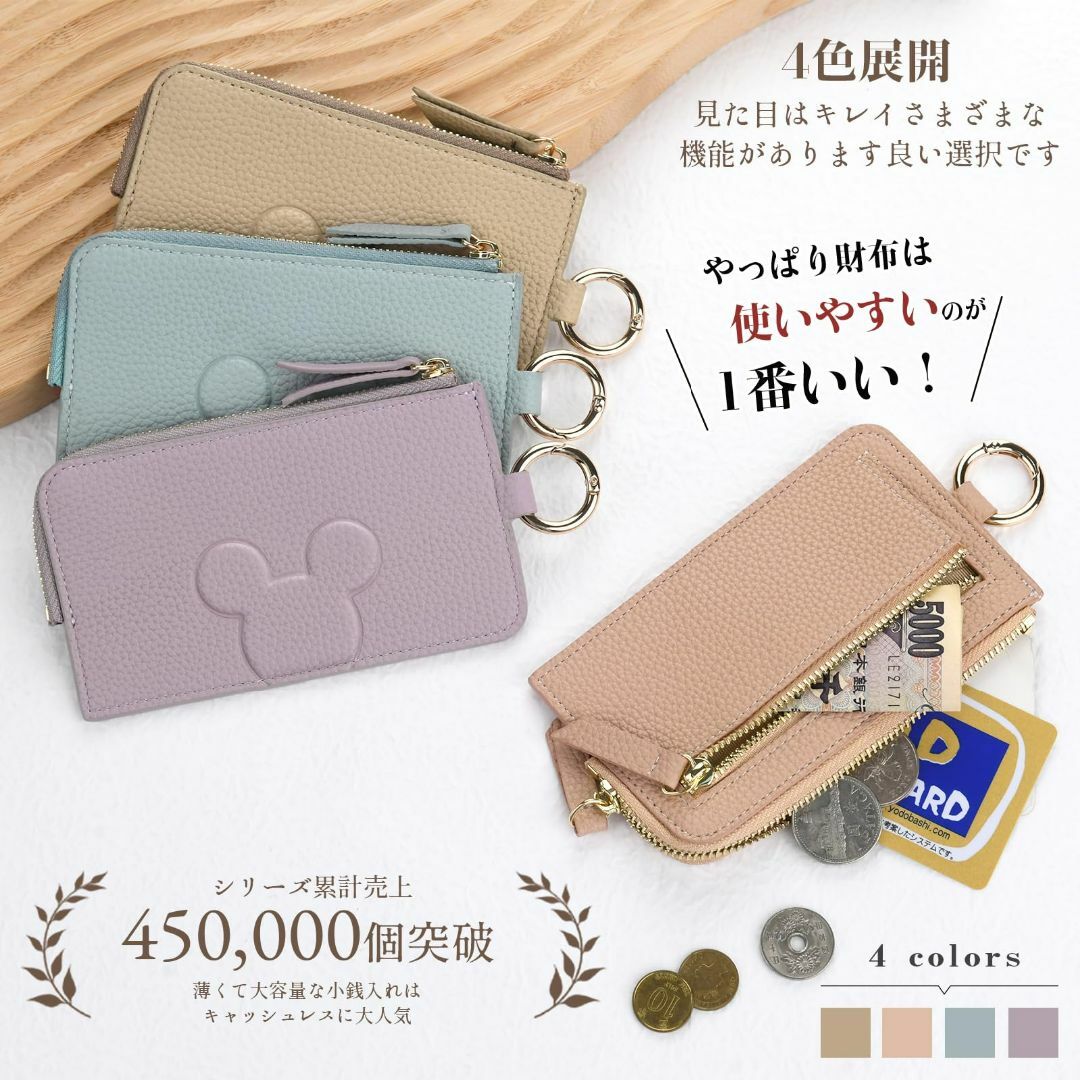 【色: ブルー】パスケース 定期入れ レディース カードケース 薄型 小さい財布 レディースのバッグ(その他)の商品写真