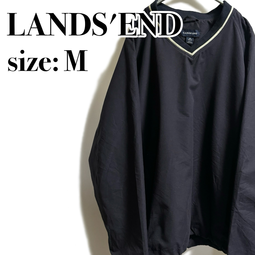 LANDS’END(ランズエンド)のLANDS'END ナイロン プルオーバー ジャケット ヴィンテージ  海外古着 メンズのトップス(スウェット)の商品写真