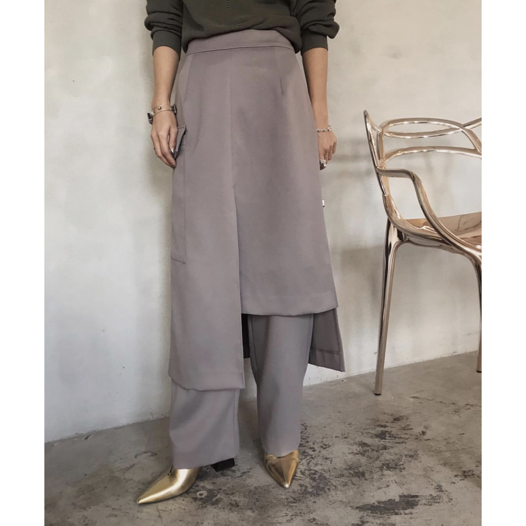 Ameri VINTAGE(アメリヴィンテージ)のameri vintage   skirt layered pants レディースのパンツ(その他)の商品写真