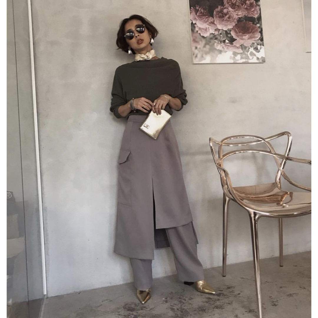 Ameri VINTAGE(アメリヴィンテージ)のameri vintage   skirt layered pants レディースのパンツ(その他)の商品写真