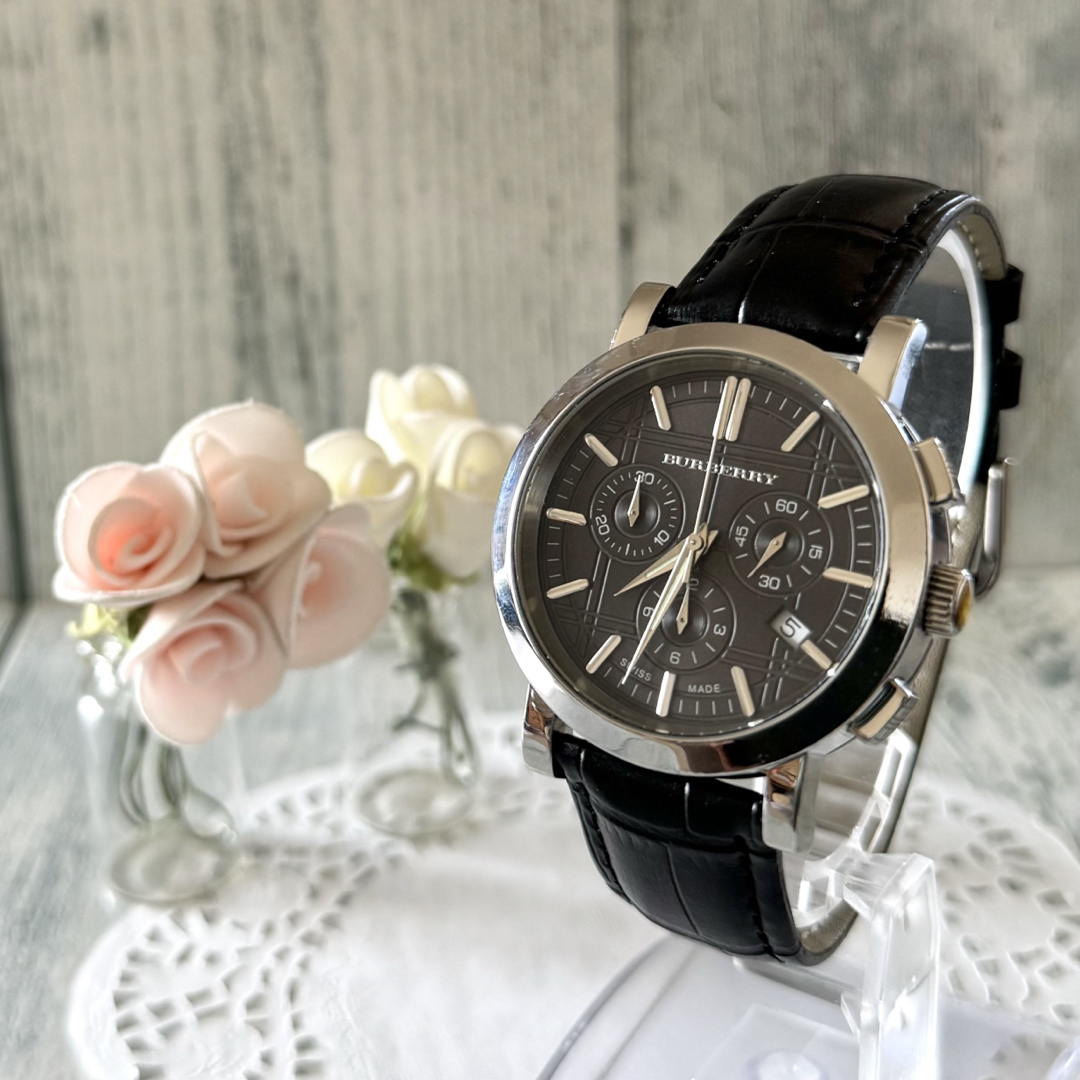 BURBERRY(バーバリー)の【動作OK】BURBERRY バーバリー BU1366 腕時計 クロノグラフ メンズの時計(腕時計(アナログ))の商品写真