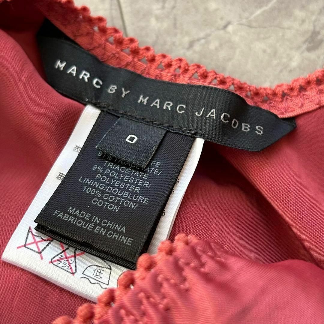 MARC BY MARC JACOBS(マークバイマークジェイコブス)のMARC BY MARCJACOBS ワンピース ドレス リボン付き サイズ0 レディースのワンピース(ひざ丈ワンピース)の商品写真